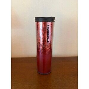 Starbucks Red Glitter 16 oz Tumbler